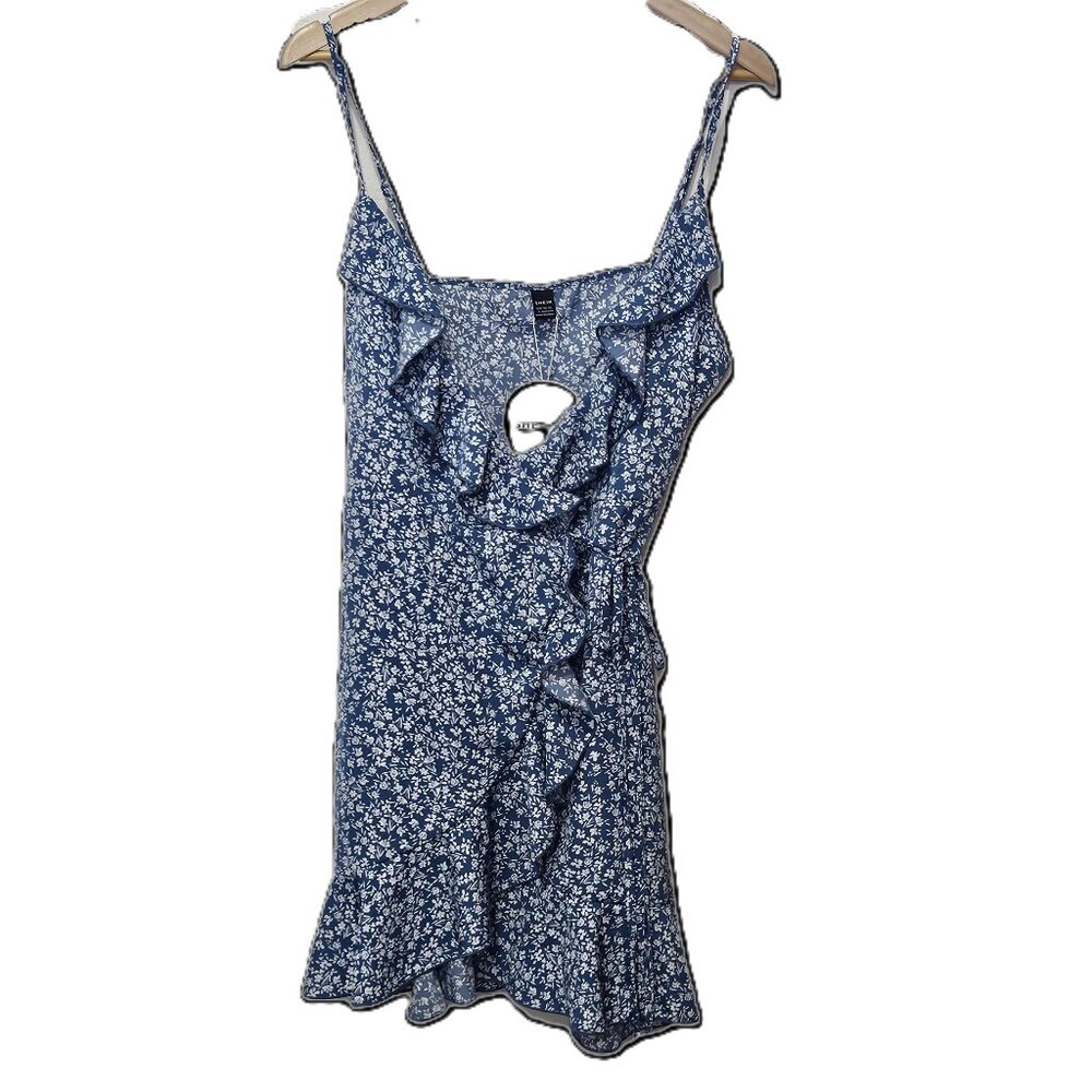 Shein VCay Ditsy Floral Wrap Dress